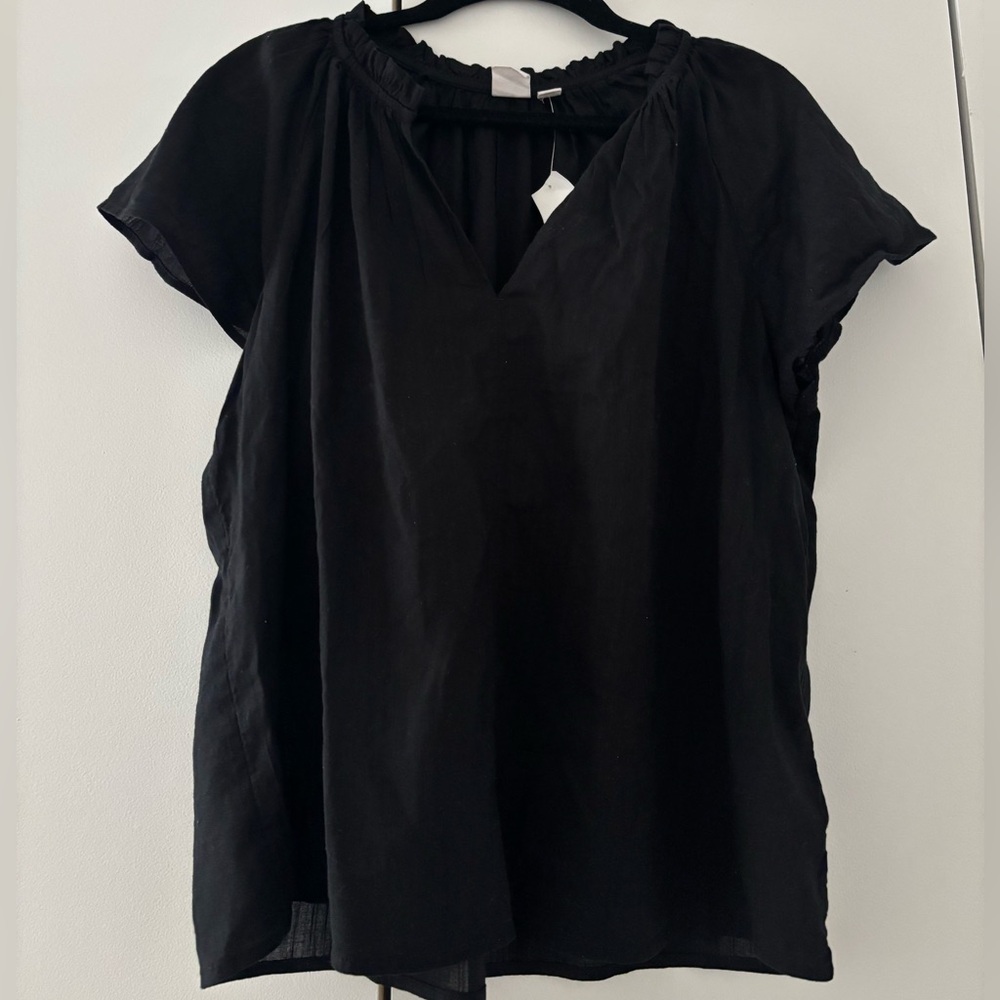 NEW! Gap Linen Ruffled Blouse